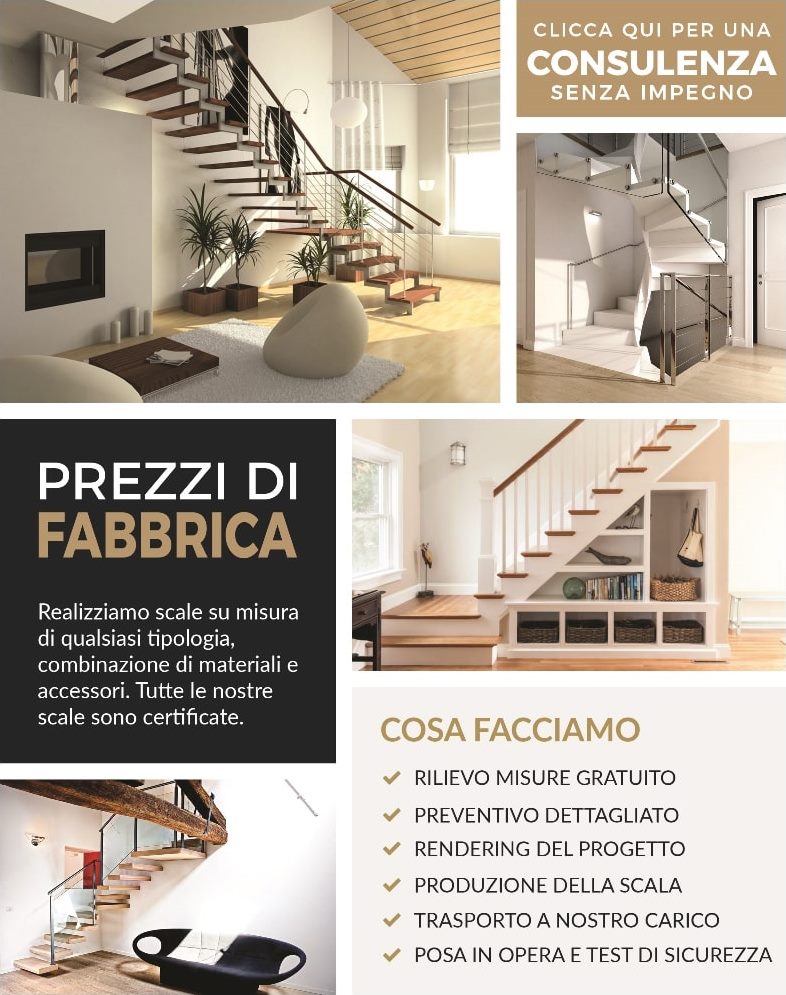 Produzione scale su misura Cologno Monzese